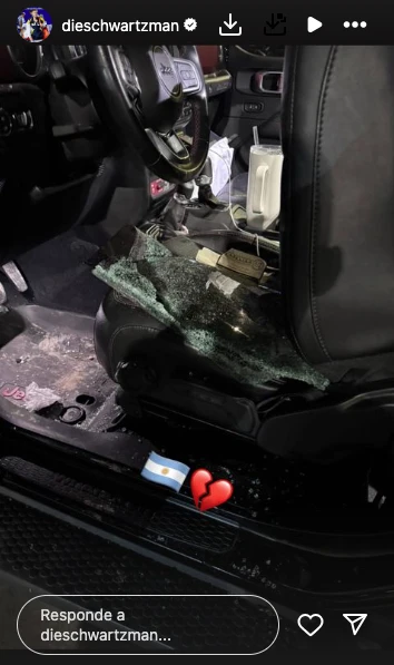 AL PEQUE LE DESTROZARON EL AUTO