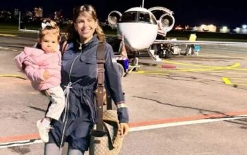 Barby Franco mostró cómo es el lujoso avión privado en el que llegó al país