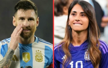 Antonela Roccuzzo no acompañó a Messi a la cancha y mostró dónde vio los tres goles de su esposo
