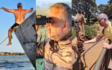 Las fotos del viaje soñado de Mario Massaccesi y su pareja al corazón de África: “Para siempre”