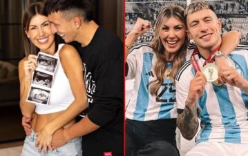 Nació Aurora, la primera hija de Lisandro Martínez: el mensaje que le dedicó el futbolista y la primera foto