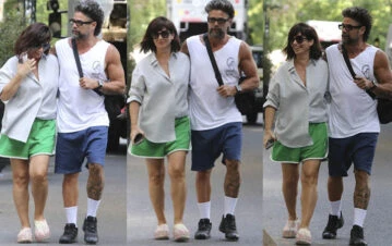 ¡Tomen, envidiosas! Griselda Siciliani disfruta de Luciano Castro yendo por la calle totalmente de entrecasa