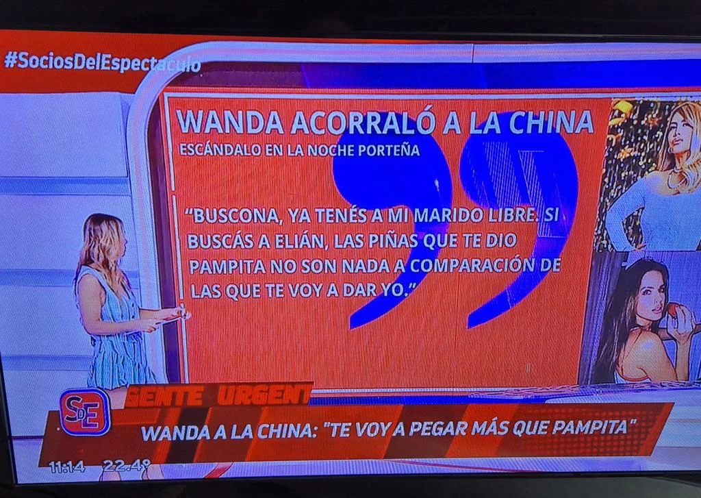 LA AMENAZA DE WANDA A LA CHINA SUAREZ