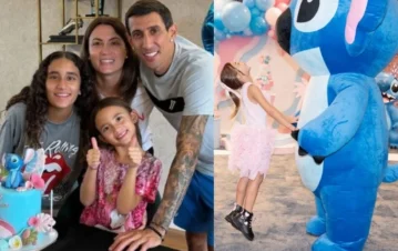 Las fotos y la intimidad del súper cumpleaños temático de Pía, la hija menor de Ángel Di María y Jorgelina Cardoso