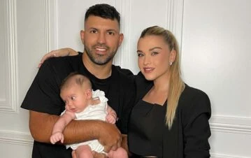 La primera y más linda sesión de fotos que hizo Olivia, la hija del Kun Agüero y Sofía Calzetti