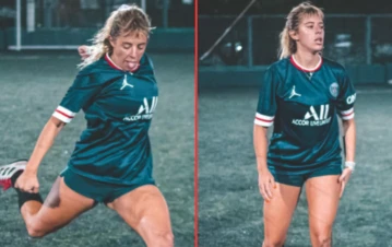 El video viral de Nati Jota metiendo un golazo en un partido de fútbol