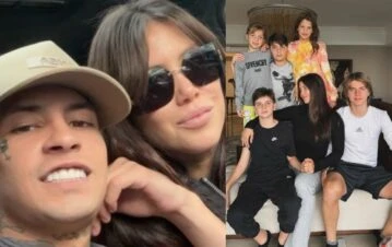 Con quién se quedaron los hijos de Wanda Nara durante su luna de miel con L-Gante en Brasil