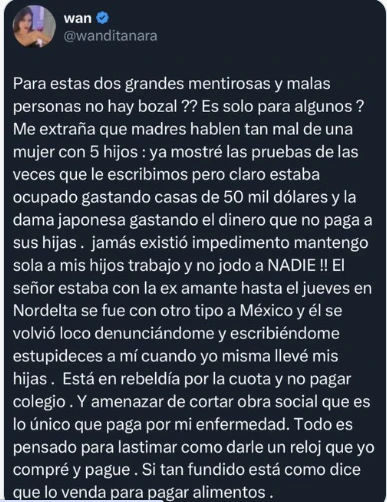 LA ESCANDALOSA PUBLICACION DE WANDA NARA