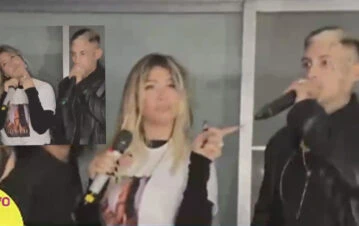 ¡Descontrol total! Wanda Nara festejó su cumpleaños con L-Gante: por qué terminó toda mojada y fue la policía