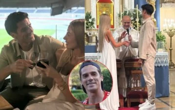Las fotos de la boda futbolera del tenista Federico Coria: “En el mejor lugar del mundo”