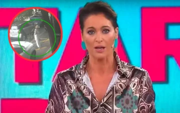 El video del robo que sufrió Karina Mazzocco en la puerta de América TV