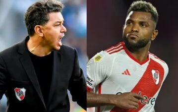 Así fue el fuerte cruce de Marcelo Gallardo y Miguel Borja que dejó al delantero al borde de irse de River