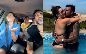 Mica Viciconte mostró de qué manera viaja su hijo Luca en el auto