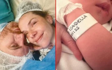 Julieta Nair Calvo se convirtió en mamá por segunda vez: la primera foto de su hija Isabella 