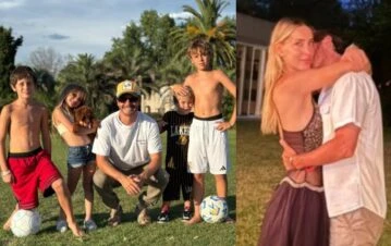 Benjamín Vicuña arrancó 2025 con sus hijos y su novia, Anita Espasandin: las fotos y la llamativa ausencia