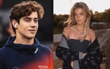 Las increíbles fotos de Estelle Ogilvy, la ex novia de Franco Colapinto, bañando un carpincho