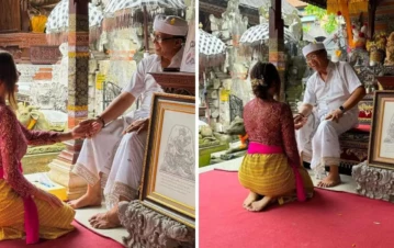 Las fotos del "espiritual" viaje de Charlotte Caniggia a Indonesia