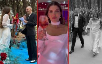 Las fotos del casamiento de Federica, hija de Oscar y hermana de Cande Ruggeri, en un bosque