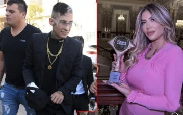 Qué hizo L-Gante mientras Wanda Nara recibía un premio en Turquía