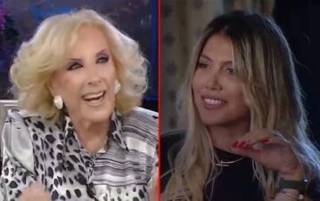 La incomodidad de Wanda Nara al aparecer en la mesa de Mirtha Legrand: “Me voy a quedar sin trabajo”