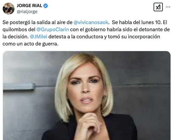 RIAL TIRO LA PEOR NOTICIA PARA CANOSA.