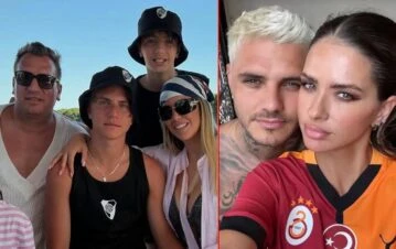 Uno de los hijos de Maxi López desafío a Wanda Nara y se acercó a Mauro Icardi en su cumpleaños