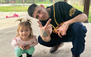 Después de su accidente, L-Gante le hizo un polémico regalo a su hija Jamaica