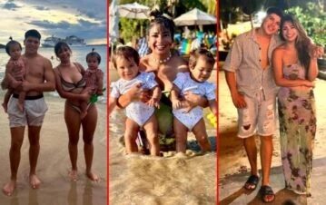 Las fotos de las mega vacaciones de Daniela Celis y Thiago Medina con sus gemelas: a qué lugar se fueron