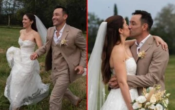 Las fotos del casamiento secreto de Luciano Pereyra y su novia Julia Rezzuto