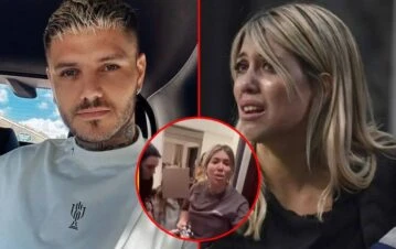 El escandaloso video de Mauro Icardi que muestra que Wanda Nara no quería entregarle a sus hijas: “Le empuja”