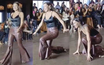 El sorpresivo accidente de Pampita en un desfile de alta costura: "En una pista de patinaje"