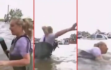 El accidente que sufrió Paula Bernini cubriendo las inundaciones en Bahía Blanca