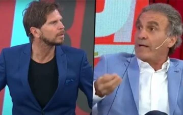 El encontronazo que tuvieron en vivo el Pollo Vignolo y Oscar Ruggeri en ESPN