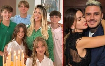 Wanda Nara contó cómo uno de sus hijos protegió a sus hermanas al ver a Icardi con los nenes de la China