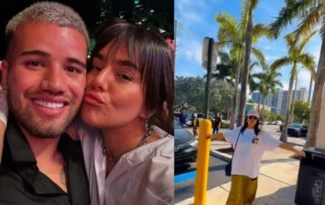 Ángela Leiva viajó a Miami y crecen los rumores con Chelo Weigandt, su ex: “Que no se note que…”