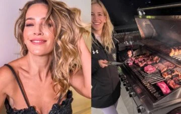 ¡Dale play! Luisana Lopilato mostró su talento como parrillera: “De la nada te armo un asadito”