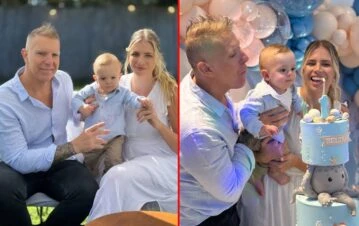 Las fotos del bautismo y primer cumpleaños de Beltrán, el hijo de Alejandro Fantino y Coni Mosqueira