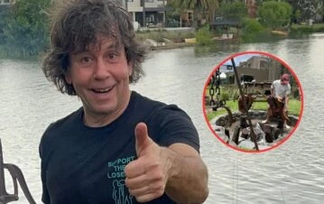 Así es el jardín de la casa que Ariel Rodríguez Palacios tiene en Nordelta