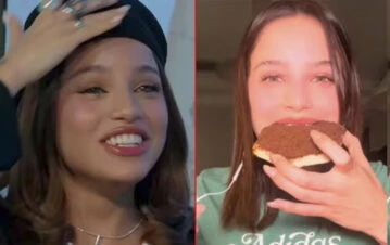 El video de Emilia Mernes sufriendo un blooper muy vergonzoso en una entrevista