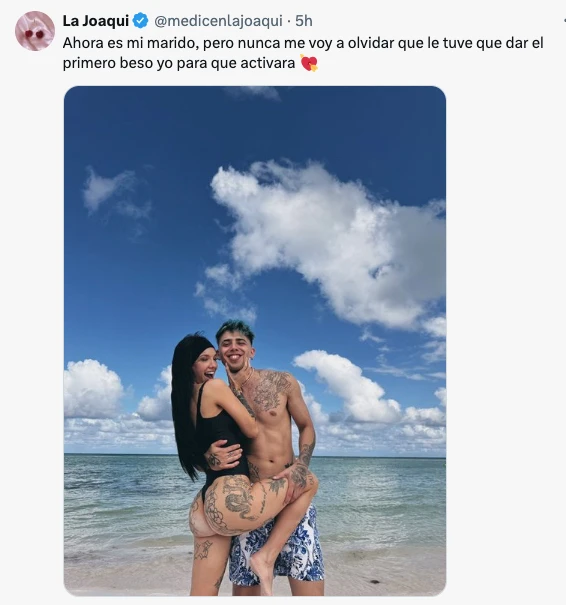 La Joaqui anunció la noticia mas importante al cumplir un año con Luck Ra