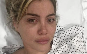La impactante foto de Wanda Nara luego de realizarse una operación en el abdomen