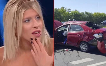 Internaron a Camila Lattanzio tras el brutal accidente con su auto: cómo está su salud