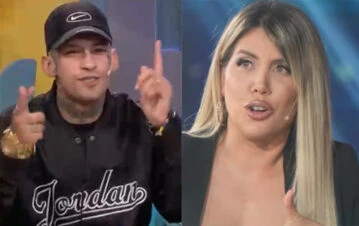 Terrible cruce en vivo entre Wanda Nara y L-Gante: "Vi los videos de él y decidí separarme"