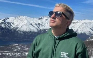 Las fotos de las vacaciones de Angel de Brito en el sur argentino