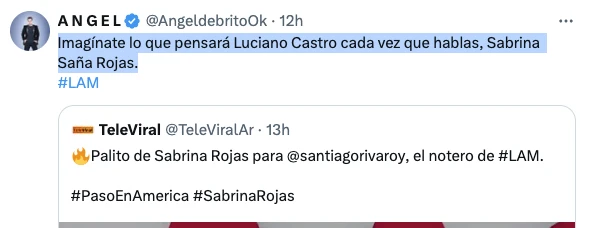 ANGEL DE BRITO CONFIRMO LO PEOR DE LA SEPARACION DE SABRINA ROJAS Y EL LECHUGA