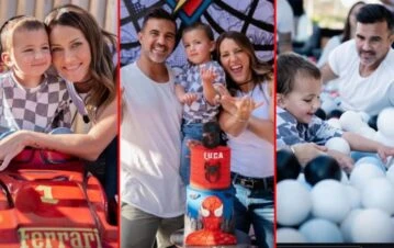 Las fotos del cumpleaños temático de Luca, el hijo de 3 años de Fabián Cubero y Mica Viciconte