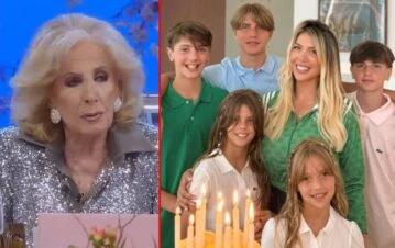 La escandalosa acusación de Mirtha Legrand contra Wanda Nara por cómo cría a sus hijos