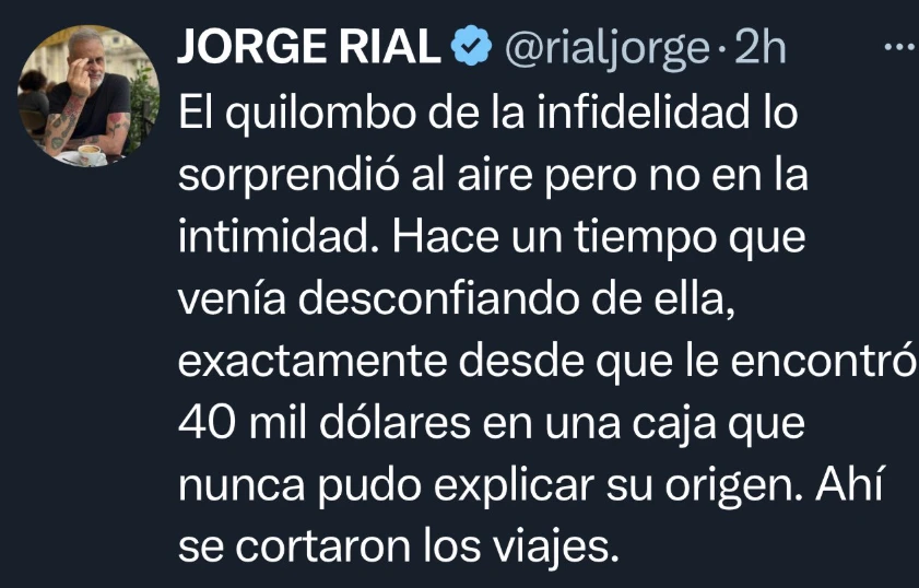 SEGUN RIAL, ESTA ES LA INFIDELIDAD QUE ACABA DE EXPLOTAR