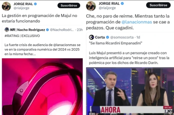 JORGE RIAL, DURISIMO CONTRA LUIS MAJUL