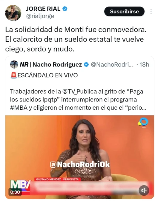 JORGE RIAL DESTROZO A CARLOS MONTI